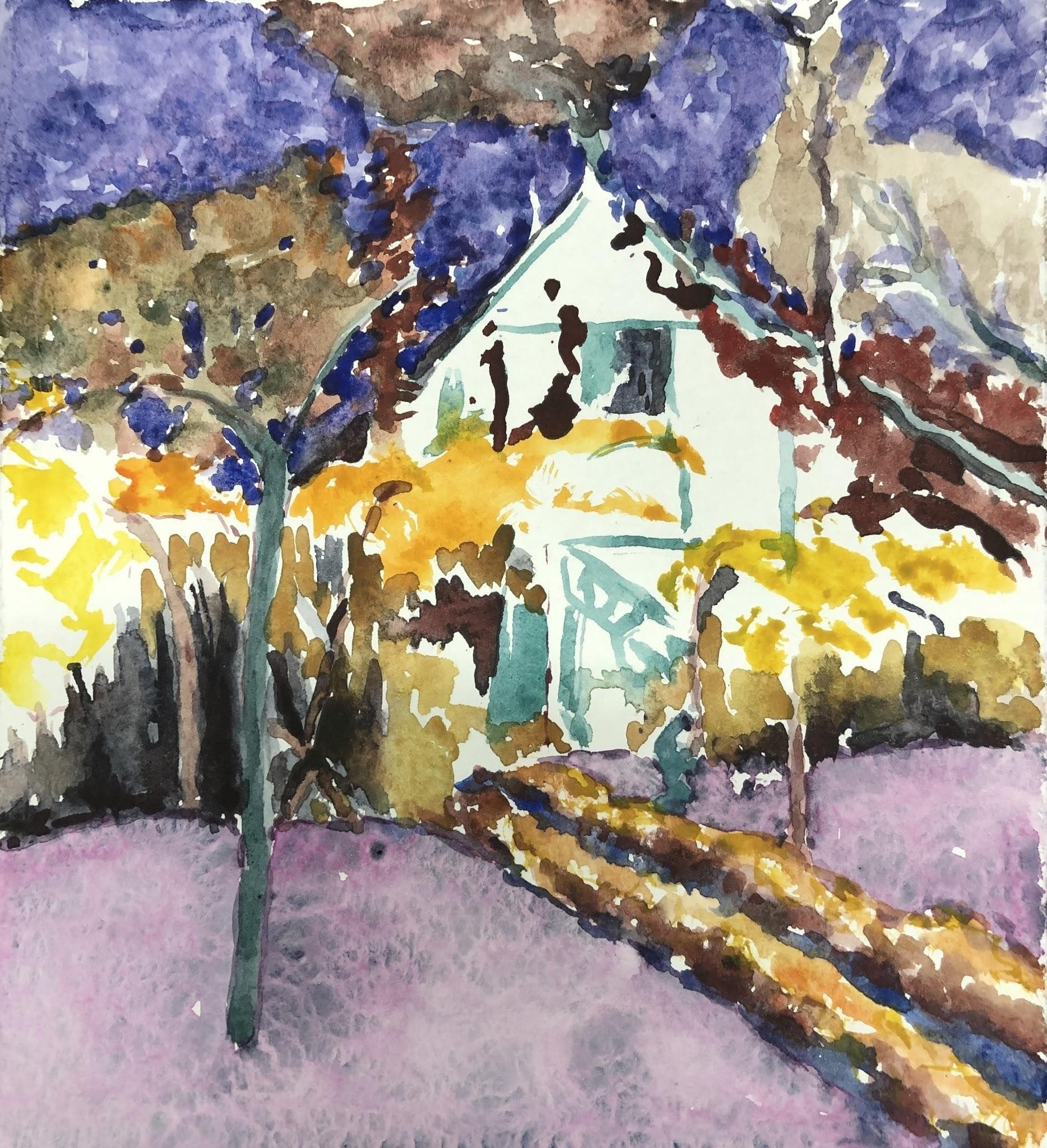 Colorful House (after Pierre Bonnard)