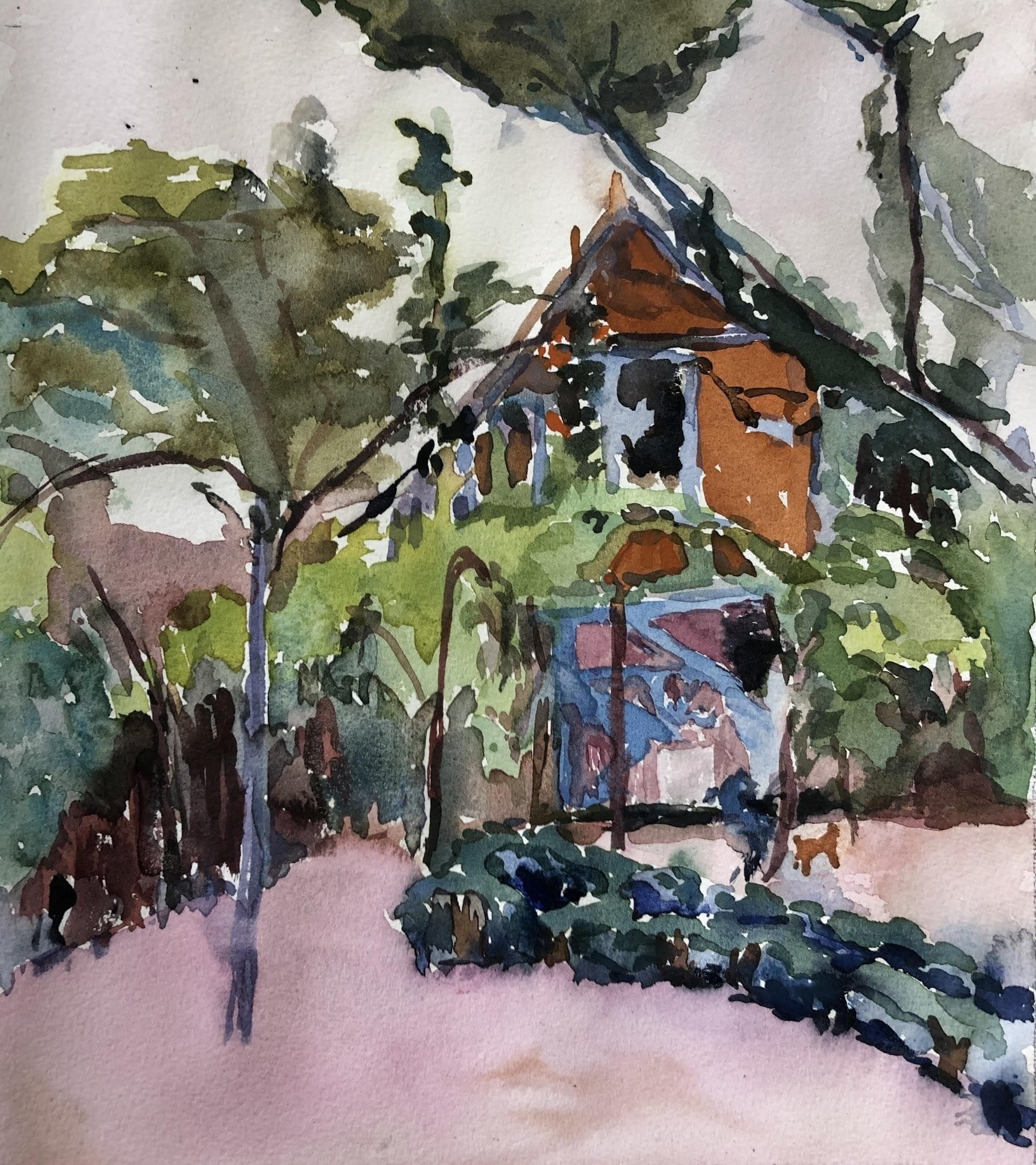 House Among the Trees (after Pierre Bonnard)