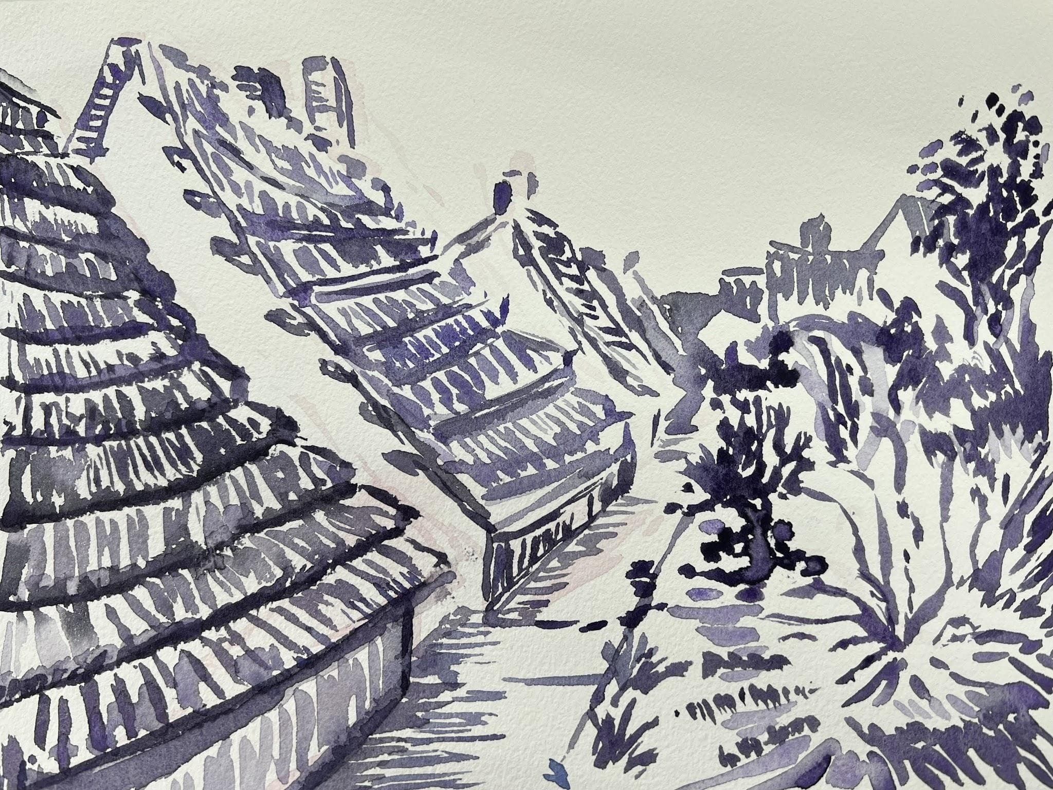 Village Lane (after Vincent Van Gogh)